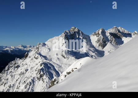 Vorarlberg Austria - Dicembre 07, 2017: Arlberg Ski Area Foto Stock