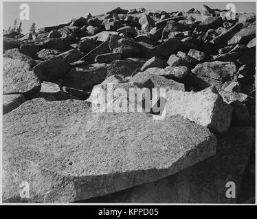 Formazione di roccia 'Moraine Rocky Mountain National Park' Colorado 1933 - 1942 Foto Stock