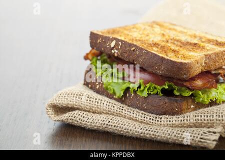 In casa i toast alla francese blt Foto Stock