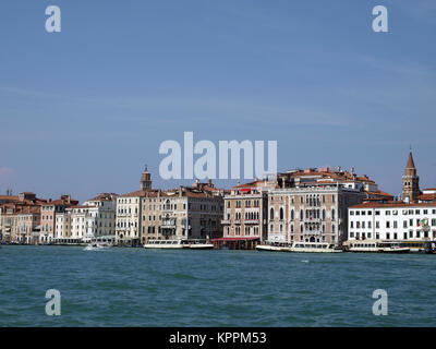 Venezia - squisita edifici antichi lungo San Marco Canal Foto Stock