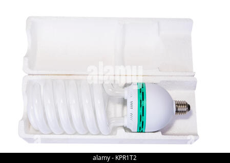 Compatta le lampadine fluorescenti di risparmiare energia e denaro Foto Stock