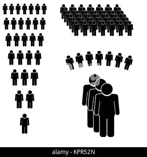 Persone icona Conversazione Foto Stock