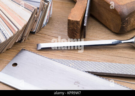 Schreinerarbeiten Foto Stock