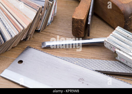 Holzbearbeitung Foto Stock