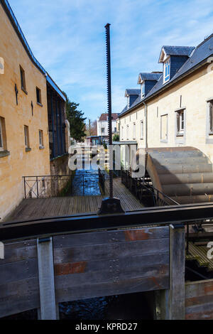 Storico mulino di grano in Valkenburg, Paesi Bassi Foto Stock