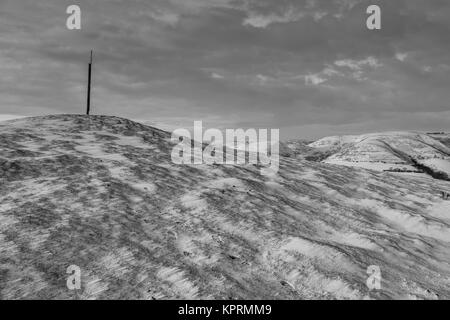 La punta meridionale di Ragleth Hill, con la lunga Mynd in background, vicino a Church Stretton, Shropshire, Regno Unito Foto Stock