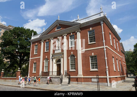 Sala Biblioteca, parte dell'Independence National Historical Park, Philadelphia, Pennsylvania, Stati Uniti. Foto Stock