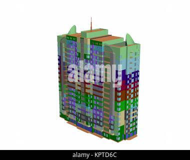 Alti edifici esentati Foto Stock