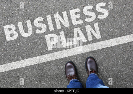 Business Plan Businessplan analizzare Strategie und Entwicklung Erfolg Firma Unternehmen Konzept Foto Stock