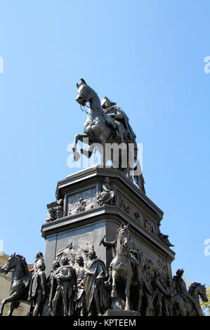 Statua equestre di Federico il Grande Foto Stock