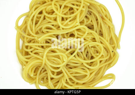 Gli spaghetti cotti Foto Stock