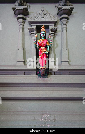 Vista del Sri Mahamariamman Temple, il più antico tempio indù di Kuala Lumpur in Malesia Foto Stock