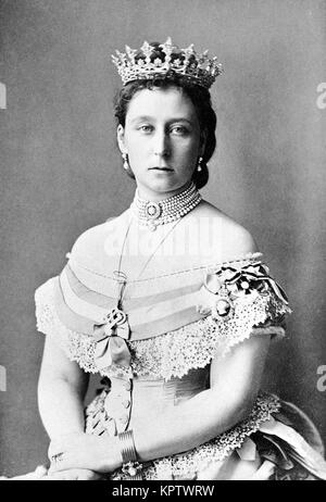 Alice, Princess Louis di Hesse principessa Alice del Regno Unito, Alice Maud Maria (25 Aprile 1843 - 14 dicembre 1878) era il terzo bambino e seconda figlia della regina Victoria and Albert, il Principe Consorte. Alice è stato il primo della regina Victoria's nove figli di morire Foto Stock