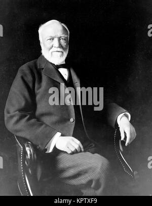 Andrew Carnegie, Scottish-American industriale e magnate di business Foto Stock