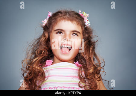 Happy Baby girl ritratto Foto Stock