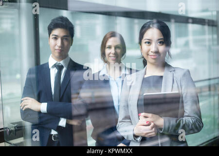 International Business team all'interno di office Foto Stock