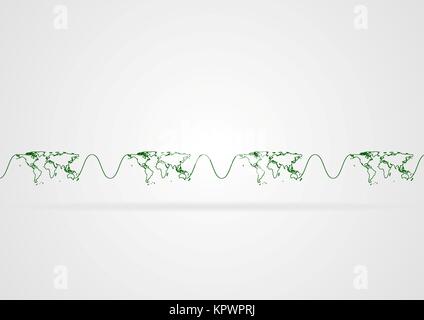 Abstract minimo background aziendale con la mappa del mondo Foto Stock