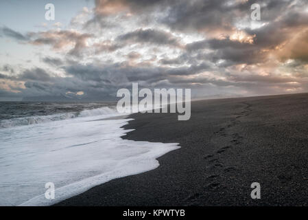 Seascape nell'area Stokknes, Islanda Foto Stock