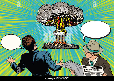L'inizio di una guerra nucleare Foto Stock
