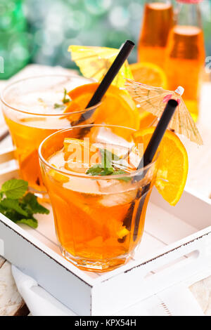 La limonata con arance. Foto Stock