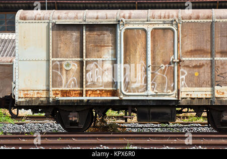 Contenitore ferroviario Foto Stock