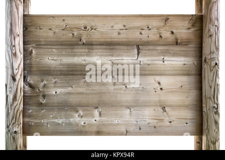 Segno di legno Foto Stock