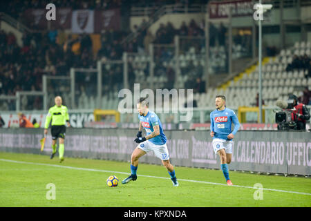 Torino, Italia. Xvi Dec, 2017. Marek Hamsik (SSC Napoli), durante la serie di una partita di calcio tra Torino FC e SSC Napoli presso lo Stadio Olimpico Grande Torino il 16 dicembre 2017 a Torino, Italia. Credito: Antonio Polia/Alamy Live News Foto Stock