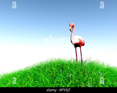 3d animale in medow Foto Stock