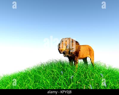 3d animale in medow Foto Stock