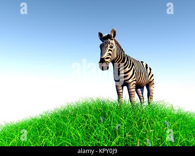 3d animale in medow Foto Stock