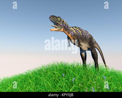 3d animale in medow Foto Stock