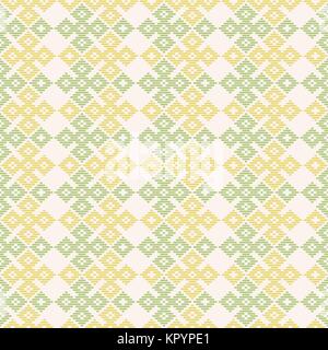 Kogin giapponese di stile di ricamo. Gli ornamenti tradizionali Hana-tsunagi. Abstract seamless pattern. Figura geometrica. Semplice ornamento asiatico per stit Illustrazione Vettoriale