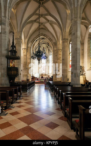 La Slovacchia, Bratislava, San Martin la cattedrale in stile gotico interno Foto Stock