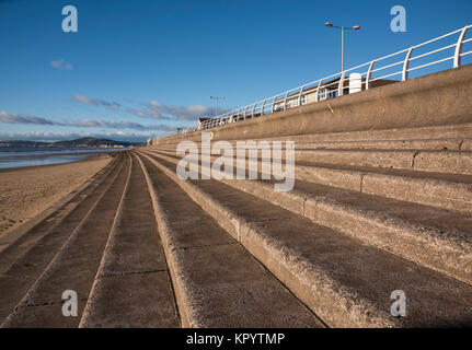 Baglan Bay e Aberavon Sands, West Glamorgan, South Wales, Regno Unito. Foto Stock