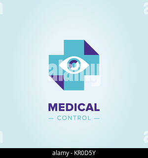 Medic logo trasversale modello. Foto Stock