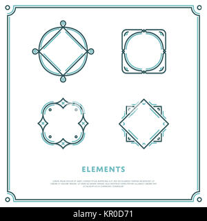 Vettore di elementi di design. Foto Stock