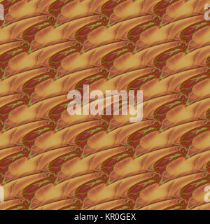 Geometrica astratta sfondo senza giunture. Le linee ondulate in sfumature di marrone chiaro con colore verde brillante elementi diagonalmente, moderno e vivamente. Foto Stock