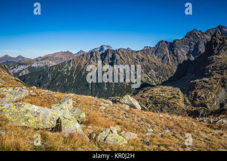 Beaitiful montagna lago d'estate,Valle dei Cinque Laghi,Polonia,zakopane Foto Stock