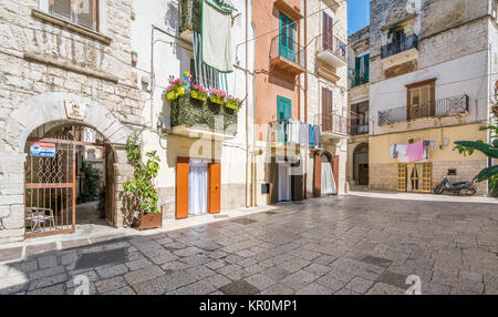 Città vecchia di Bari, Puglia), il sud dell'Italia. Foto Stock