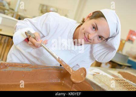 Bacino di cioccolato Foto Stock
