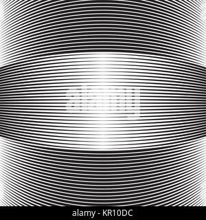 Mezzitoni linee curve. strisce di rigonfiamento con linee Illustrazione Vettoriale