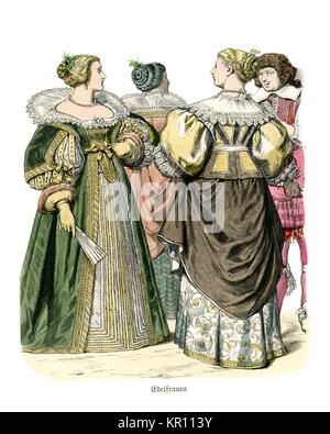Storia Della Moda Costumi Di Nobildonne Francesi In Lutto Della Met 