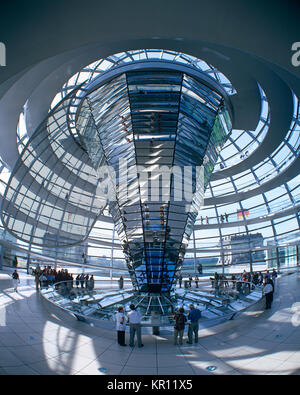 Il palazzo del Reichstag di Berlino, Germania Foto Stock