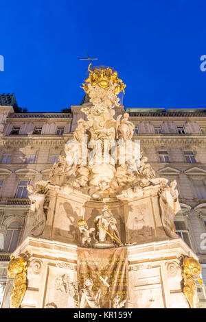 Vienna, Austria monumento di peste Foto Stock