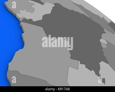 Repubblica democratica del Congo sulla politica di modello di messa a terra Foto Stock