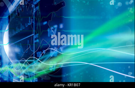 Parametri vitali onde runner Foto Stock