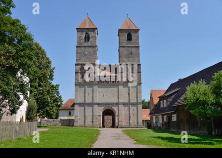 Minster, open-air museum, Vessra, Turingia, Germania, Klosterkirche, Freilichtmuseum, Thueringen, Deutschland Foto Stock