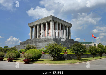Mausoleo di Ho Chi Minh, Ba Dinh posto, Hanoi, Vietnam, il Mausoleo di Ho Chi Minh, Ba-Dinh-Platz Foto Stock