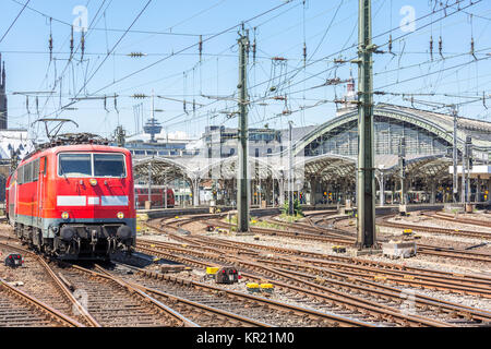 Treni pendolari in Germania Foto Stock