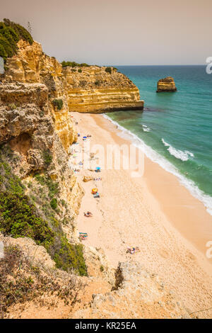 Praia da marinha - marinha bella spiaggia di Algarve, PORTOGALLO Foto Stock